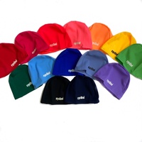 Kids Polyester Basic Colours Swim Caps