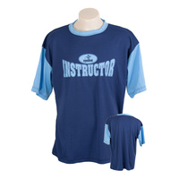 Instructor Logo Tee - basic Polyester Navy/Sky EITA