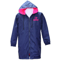 Junior Swim Parka - Navy/Hot Pink Fur Lined EYJSPNP