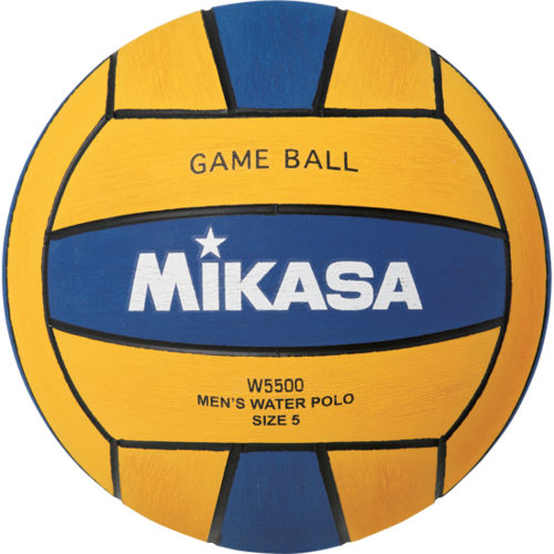Mikasa Mens Game Water Polo Ball - Blue/Yellow- W5500