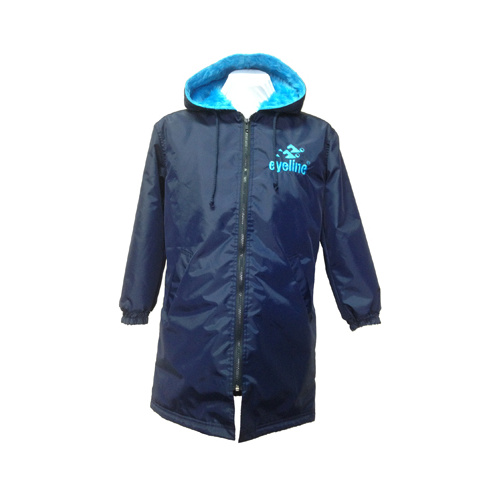 Junior Swim Parka Navy/Reef Blue Fur Lined - Size 10 EYJSPRB10