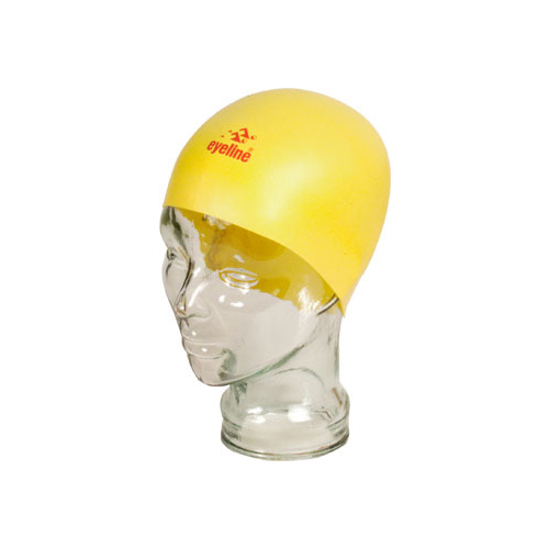 Silicone Seamless Swim Cap Yellow EYSC501