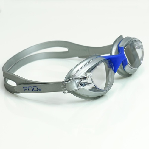 Flow SR POD Brand Goggles - Silver-Blue/Clear PDFLSC