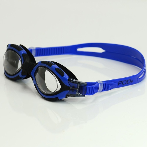 Adult Mentor POD Brand Goggles - Blue-Black/Clear PDMNC